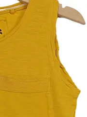 Vorschaubild 3 von Kinder Mädchen Top Ärmellos Tanktop Baumwolle Gr. 116 Gelb Freizeit