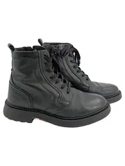 Vorschaubild 1 von Herren Stiefelette Schnürstiefel Leder Schwarz Gr. 41 Casual