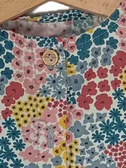 Vorschaubild 2 von Mädchen T-Shirt Blumenmuster Gr. 67/68 Mehrfarbig Kurzarm Feminin