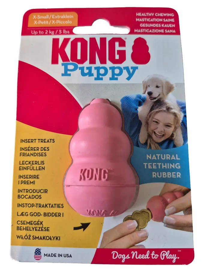 KONG Puppy Katzenspielzeug Pink X-Small Leckerli Spender