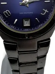 Vorschaubild 3 von Damenuhr Edelstahl Blau Klassisch Alltag 20cm