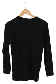 Vorschaubild 2 von Damen Bluse Langarm Schwarz Gr. 36/S Casual Minimalistisch