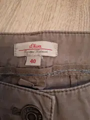 Vorschaubild 3 von Damen Stoffhose Beige Gr. 42 Casual