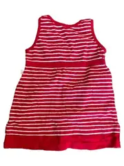 Vorschaubild 2 von Kleid Mädchen Gr. 74 Rot Weiß gestreift Baumwolle Freizeitkleid