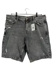 Vorschaubild 1 von Herren Jeans Shorts Grau Loose Fit Gr. XXL Baumwolle Casual