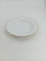 Vorschaubild 1 von Sammelteller Inka Goldrand Weiß Elegant 24cm Porzellan