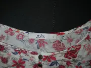 Vorschaubild 5 von EDC Damen T-Shirt Blumenmuster Gr. 40/L Feminin Mehrfarbig Viskose