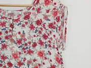 Vorschaubild 4 von EDC Damen T-Shirt Blumenmuster Gr. 40/L Feminin Mehrfarbig Viskose