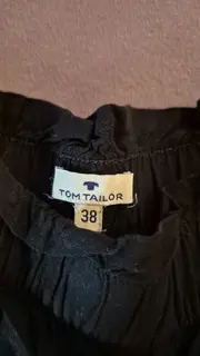 Vorschaubild 2 von Damen Stoffhose Schwarz Gr. 38 Viskose Wide Leg Casual