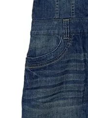 Vorschaubild 3 von Damen Jeanskleid Kurzarm Hemdkleid Gr. 38 Blau Casual