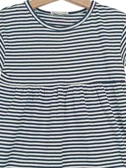 Vorschaubild 3 von Kinder Sommerkleid Mädchen gestreift Blau Gr. 98 Baumwolle