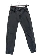 Vorschaubild 1 von Kinder Jeans Regular Fit Grau Gr. 152 Baumwolle Logo Stickerei