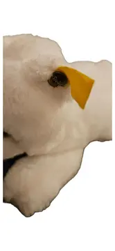 Vorschaubild 2 von Eisbär liegend Kuscheltier Plüschtier weiß Klassisch Knopf im Ohr
