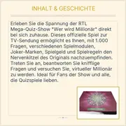 Vorschaubild 3 von Wer wird Millionär Quizspiel RTL TV Show 1000 Fragen ab 10J