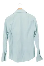 Vorschaubild 2 von Herren Business Hemd Blau Kariert Langarm Gr. 50/L Baumwolle