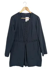 Vorschaubild 1 von TAIFUN Damen Leichter Mantel Elegant Schwarz Gr. 38;M Langarm Stickerei