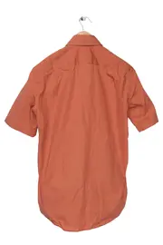 Vorschaubild 2 von Herren Business Hemd Orange Gr. 38/S Kurzarm Casual Klassisch