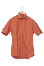 Vorschaubild 1 von Herren Business Hemd Orange Gr. 38/S Kurzarm Casual Klassisch