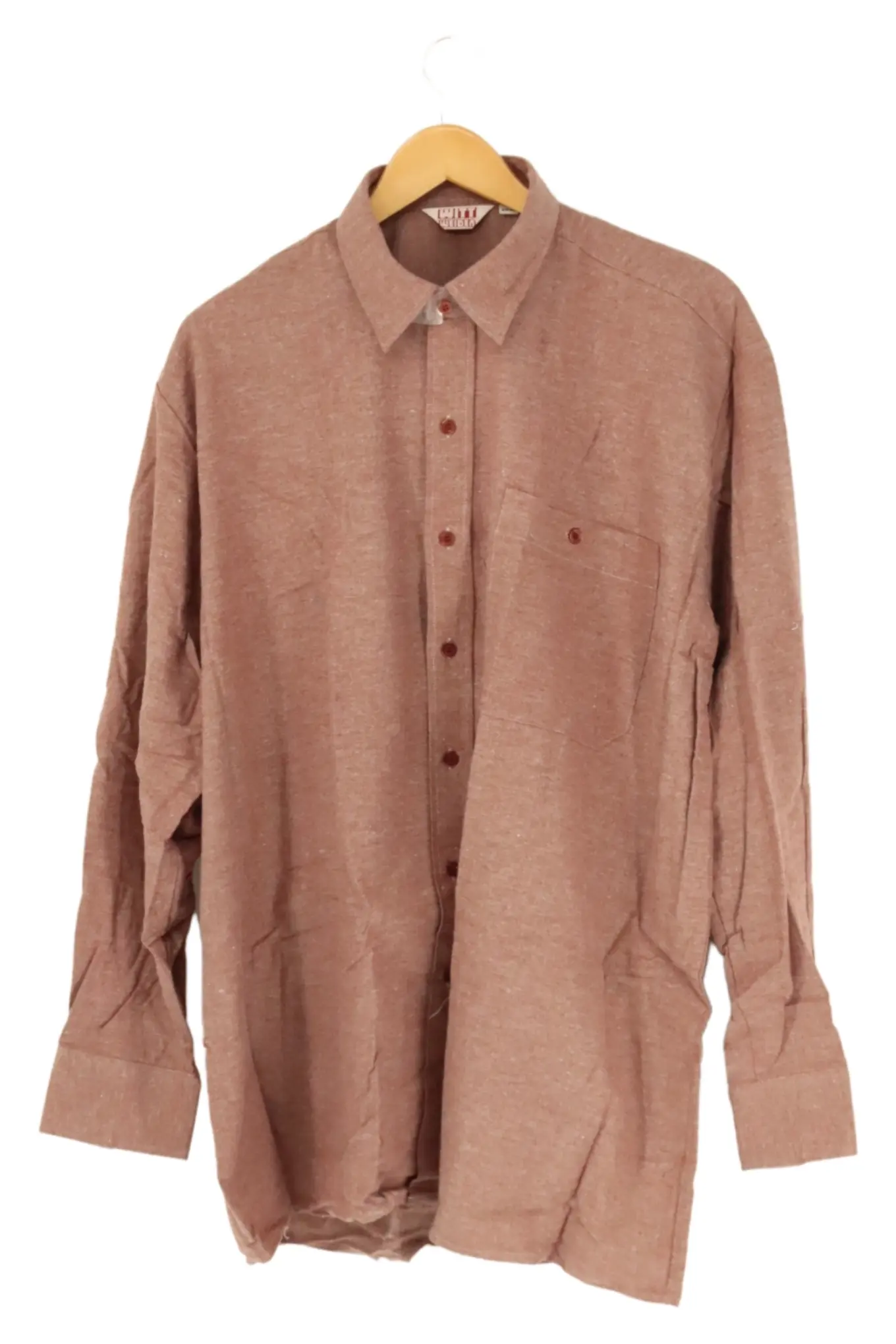 WITT WEIDEN Business Hemd Herren M Braun Langarm Baumwolle Büro