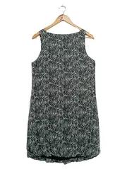 Vorschaubild 2 von Damen Freizeitkleid Gr. 38/M Grau Abstrakt Muster