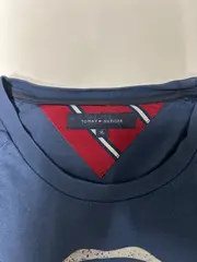 Vorschaubild 4 von Langarmshirt Herren XL Blau Logo Print Baumwolle