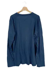Vorschaubild 2 von Langarmshirt Herren XL Blau Logo Print Baumwolle