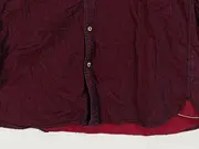 Vorschaubild 4 von Herren Freizeithemd Langarm Uni Rot Baumwolle Gr. L