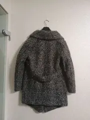 Vorschaubild 2 von DIVIDED Damen Wollmantel Gr. 42 Grau Meliert Oversized Cardigan