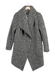 Vorschaubild 1 von DIVIDED Damen Wollmantel Gr. 42 Grau Meliert Oversized Cardigan