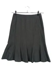 Vorschaubild 1 von Damen A-Linienrock Gr. 34/XS Grau Business Midirock Elegant