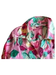 Vorschaubild 4 von Damen Sommerkleid Gr. M Rosa Floral Rüschen Träger Minikleid Viskose