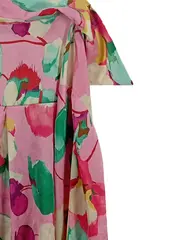 Vorschaubild 3 von Damen Sommerkleid Gr. M Rosa Floral Rüschen Träger Minikleid Viskose