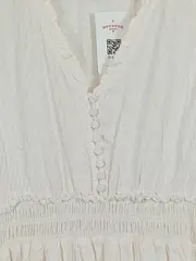 Vorschaubild 2 von Sommerkleid Damen XF Beige Rüschen Midikleid 3/4 Arm