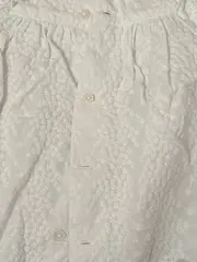 Vorschaubild 3 von Blumenmuster Sommerkleid Rüschen Stickerei Weiß 80