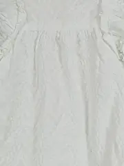 Vorschaubild 5 von Blumenmuster Sommerkleid Rüschen Stickerei Weiß 80