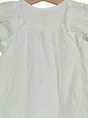 Vorschaubild 2 von Blumenmuster Sommerkleid Rüschen Stickerei Weiß 80