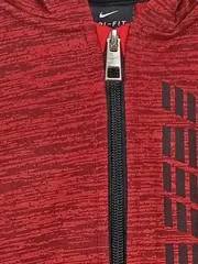 Vorschaubild 4 von Kinder Kapuzenpullover Rot Gr. 116 Sportlich Reißverschluss Kapuze