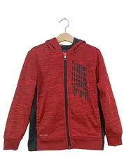 Vorschaubild 1 von Kinder Kapuzenpullover Rot Gr. 116 Sportlich Reißverschluss Kapuze
