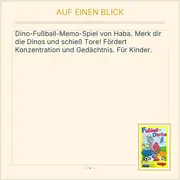Vorschaubild 2 von Fußball-Dinos Memospiel Kinderspiel Dinosaurier Fußball Gedächtnisspiel
