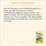 Vorschaubild 3 von Fußball-Dinos Memospiel Kinderspiel Dinosaurier Fußball Gedächtnisspiel
