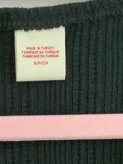 Vorschaubild 5 von Damen Henley Shirt Rippstrick Knopfleiste Schwarz Gr. S