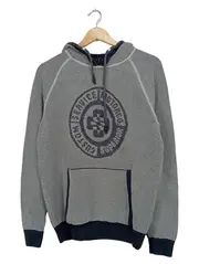 Vorschaubild 1 von Herren Kapuzenpullover Hoodie Gr. M Grau Baumwolle Logo