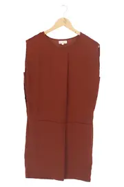 Vorschaubild 1 von MOSS COPENHAGEN Blusenkleid Damen Braun Gr. 38/M Elegant Minimalistisch