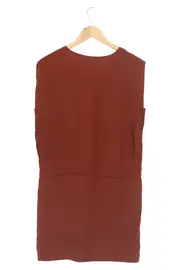 Vorschaubild 2 von MOSS COPENHAGEN Blusenkleid Damen Braun Gr. 38/M Elegant Minimalistisch