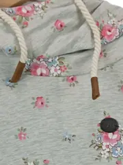 Vorschaubild 3 von Damen Kapuzenpullover Hoodie Gr. S Blumenmuster Mehrfarbig Casual