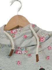 Vorschaubild 4 von Damen Kapuzenpullover Hoodie Gr. S Blumenmuster Mehrfarbig Casual
