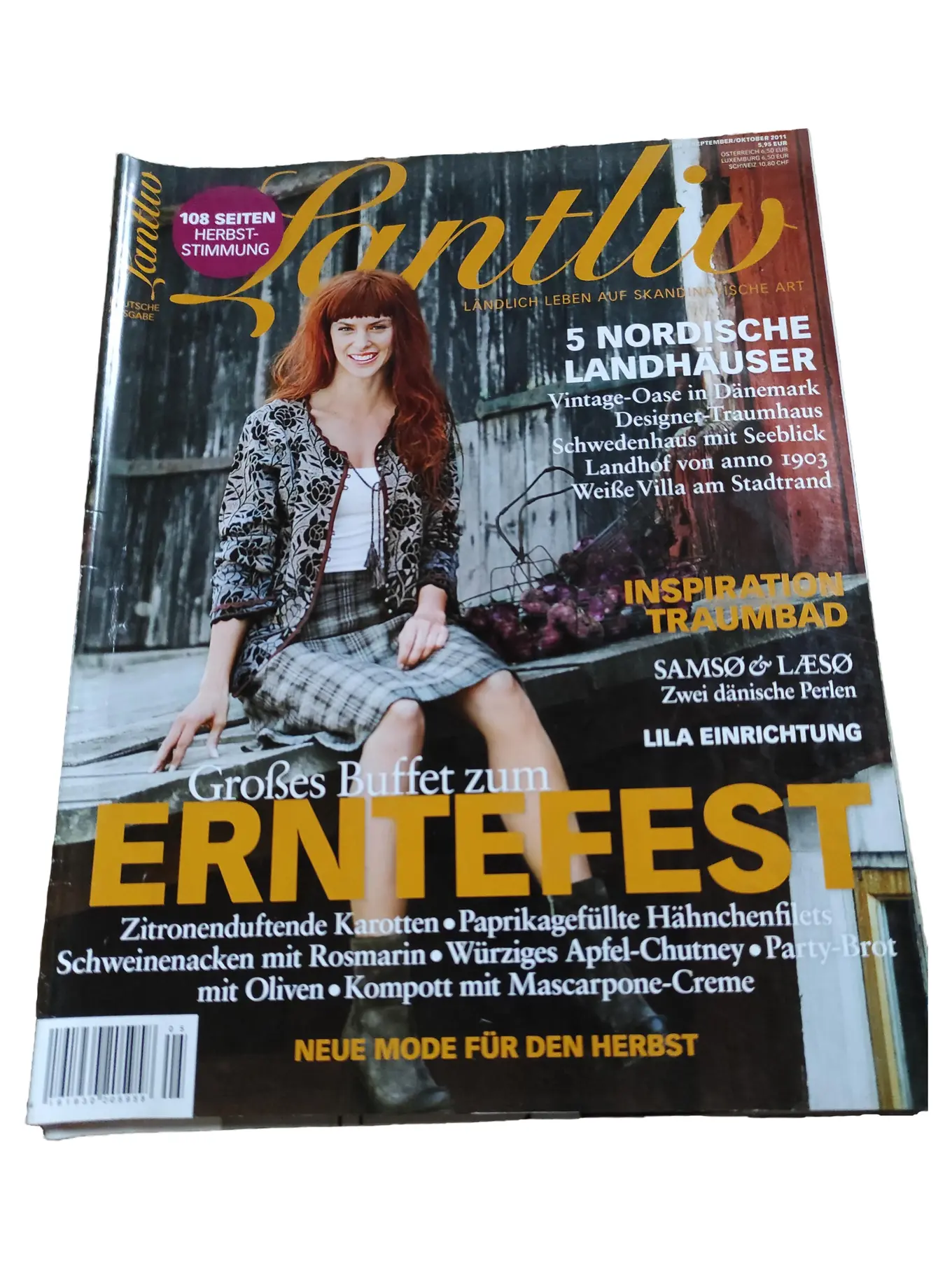 LANDLIV Zeitschrift Sep/Okt 2011 Skandinavisch Landleben Erntefest Rezepte Mode