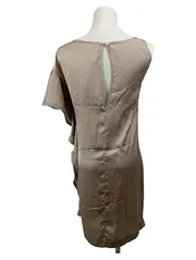 Vorschaubild 2 von Cocktailkleid Damen 42/XL Beige Elegant Raffungen Cut-Out