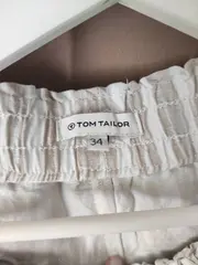 Vorschaubild 3 von Damen Shorts Gr. 34 Leinen Viskose Beige Gestreift Casual