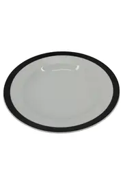 Vorschaubild 1 von Suppenteller Weiß Gestreift Porzellan Klassisch Ø 23 cm